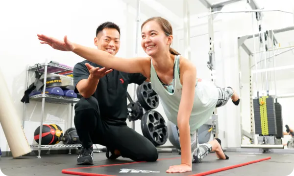 正しいトレーニング方法を徹底指導