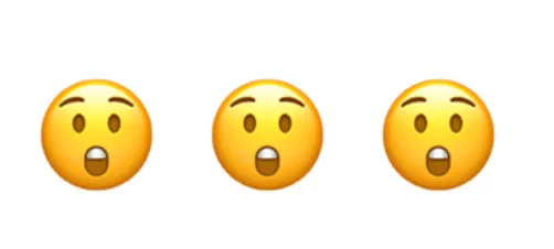 アイコン：驚き顔