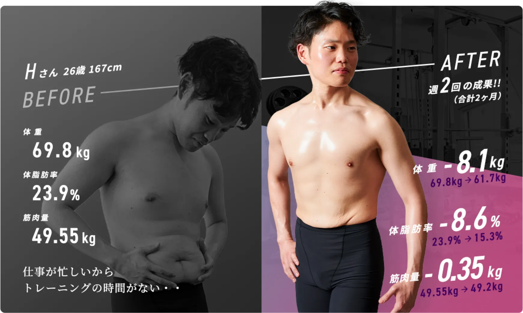 イメージ：before after