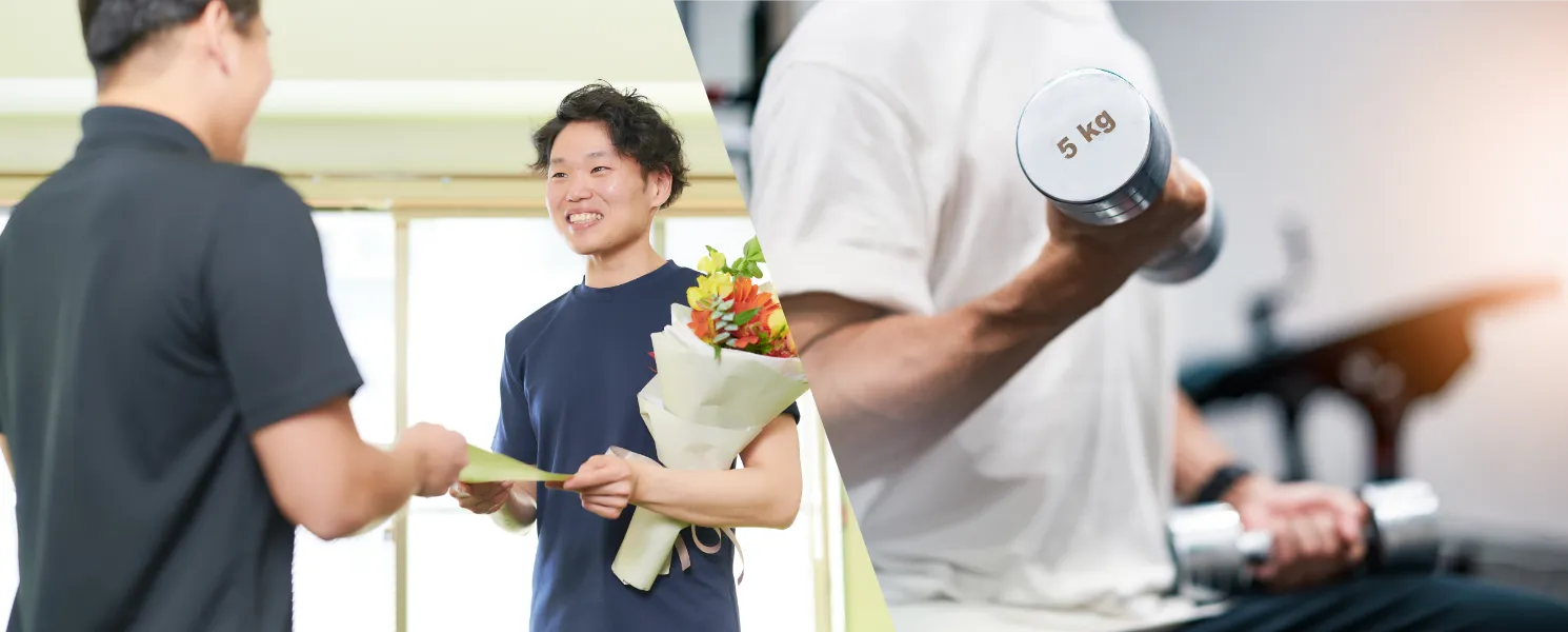 Ratで教わった知識を活用して、地元のフィットネスジムでトレーニングを継続