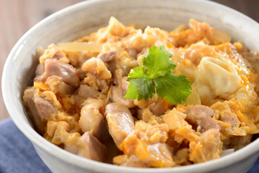 （例）鶏肉が入った親子丼